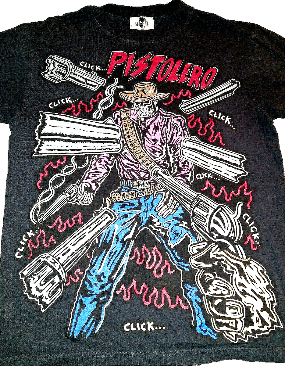 Rare Warren Lotas Pistolero Click T Shirt Sm Nice Tag Pit 19