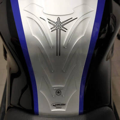 LABELBIKE PARASERBATOIO ADESIVO gel trasparente 3D per SERBATOIO MOTO compatibile YAMAHA