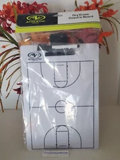 Athletic Works ~ Coaches Basketball Dry Erase Board (White) ~ Double Sided ~ NEW