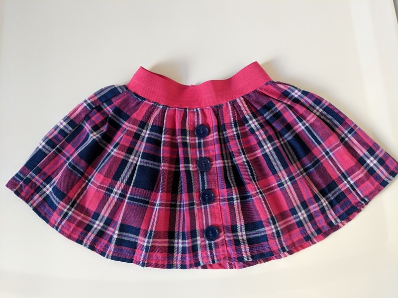 Worn Once Size 5 Nannette Girl Pink Plaid Skirt