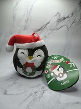 Squishmallows Luna The Penguin 4 Plush Christmas Tree Ornament. NWT. S4 77-11.