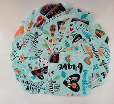 Cloth Wipes 20 Baby Flannel 8"x8" Girl Brave Adventure Positive Pink Blue Napkin