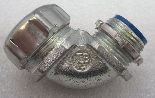 T&B 3/4" 90-degree Liquidtight Connector Fitting, p/n 040-5363 - Picture 2 of 5
