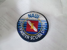 PATCH OLDER SEW ON NAUI OPENWATER SCUBA DIVER NO BORDER