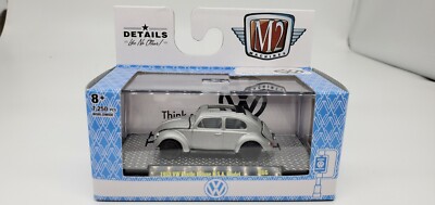 M2 MACHINES AUTO SHOWS R66 - 1953 VW BEETLE DELUXE U.S.A. MODEL SATIN SLIVER