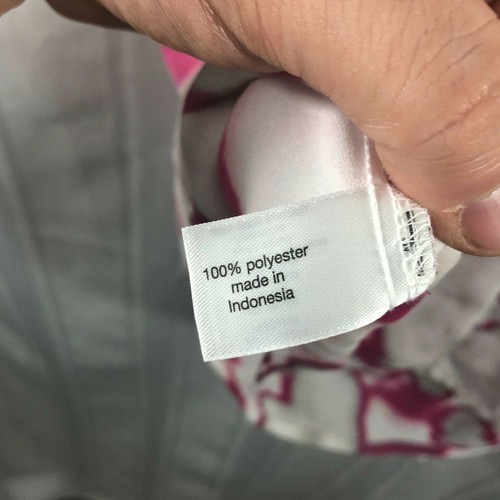 6th and LN Pink and White Women's Size: M Printed Scoop Neck Sleeveless Blouse - Picture 5 of 5