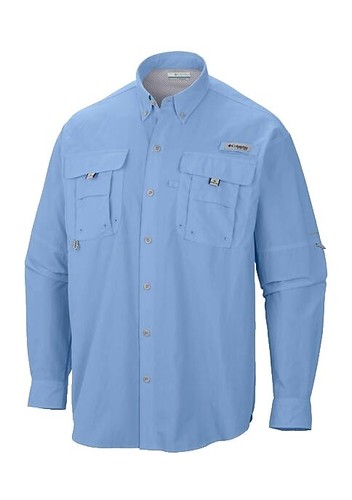 Chemise Columbia PFG Pêche Homme 4XL Bleu - Manches Longues - Omni-Shade - Occasion