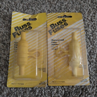 NOS Cooper Bussmann HFB Waterproof Fuse Holder  (Lot of 2) - New Old Stock