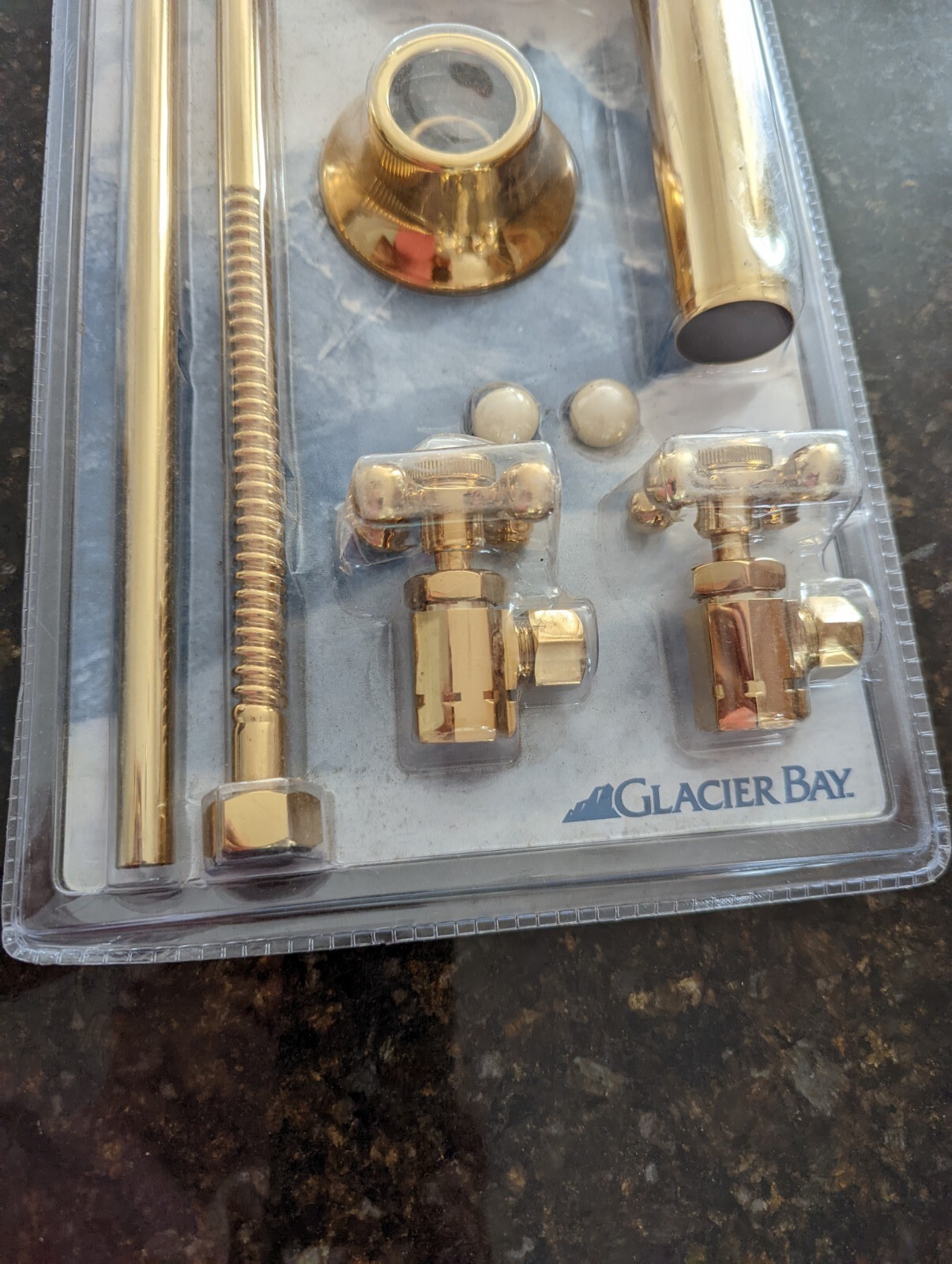 Glacier Bay Pedestal Sink Installation Kit Brass Finish 823557 for