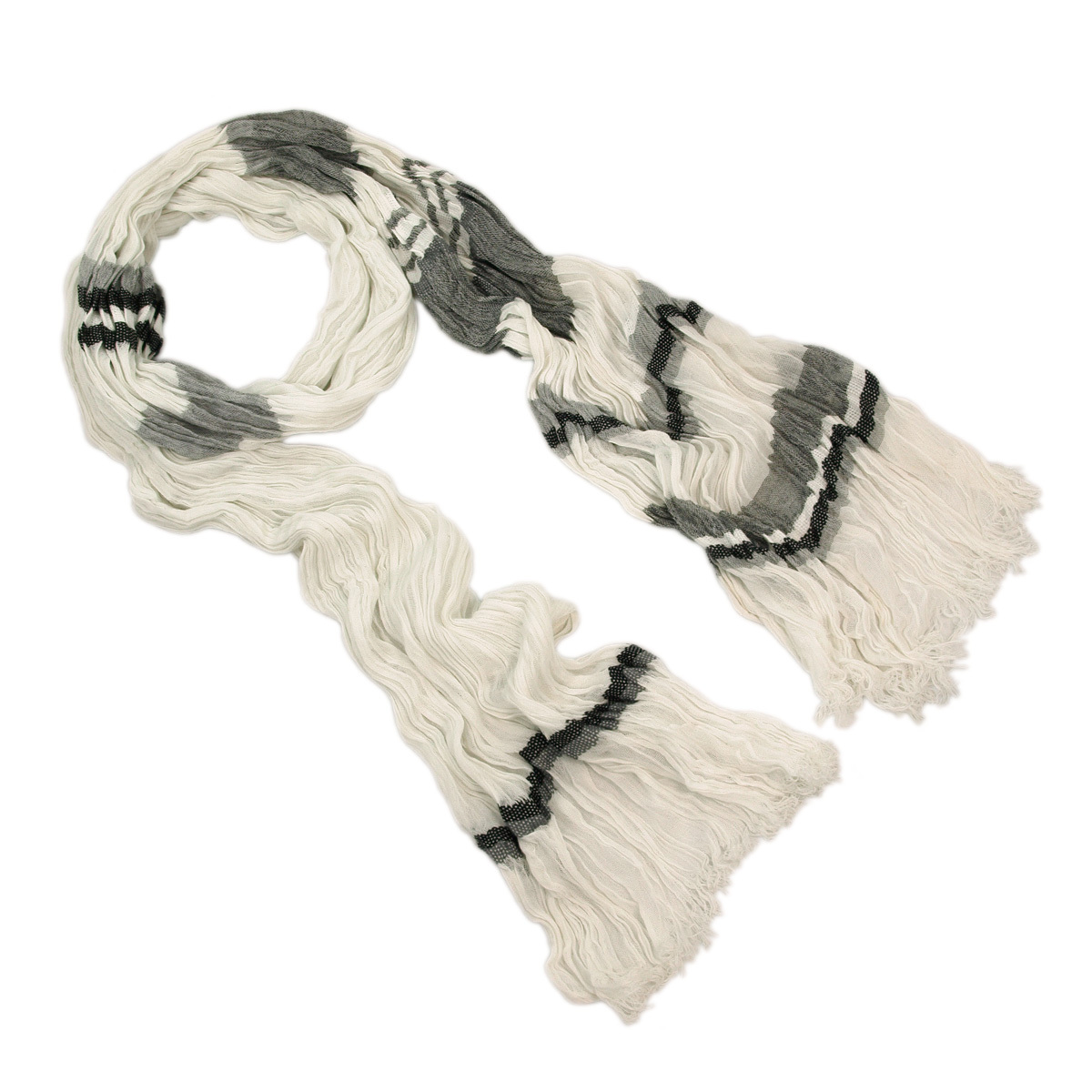 Premium Multi Striped Ruffle Scarf - Different Colors Available | eBay