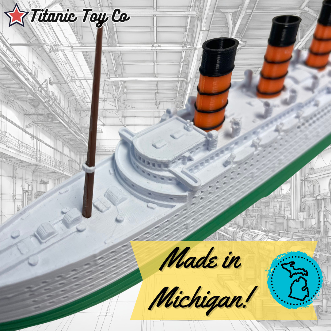 RMS Mauretania Model Ship 1 Ft Long By TitanicToyCo - Titanic Toys For Kids
