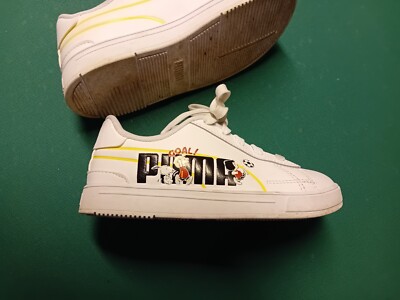 Puma PEANUTS GOAL Sneaker Sportschuhe Freizeitschuhe, Gr.32,  weiß , Schnürer