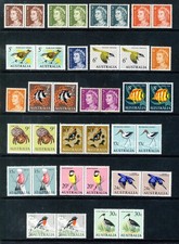 AUSTRALIA 1966-73 The First Decimal Currency Set as PAIRS SG 382 to SG 403 MNH