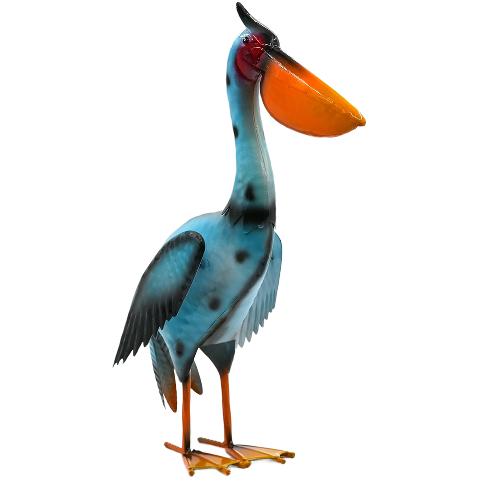 Large Area For Outdoor Ready Iron Bird Statue with Stable Wide Base for Breezy ...
