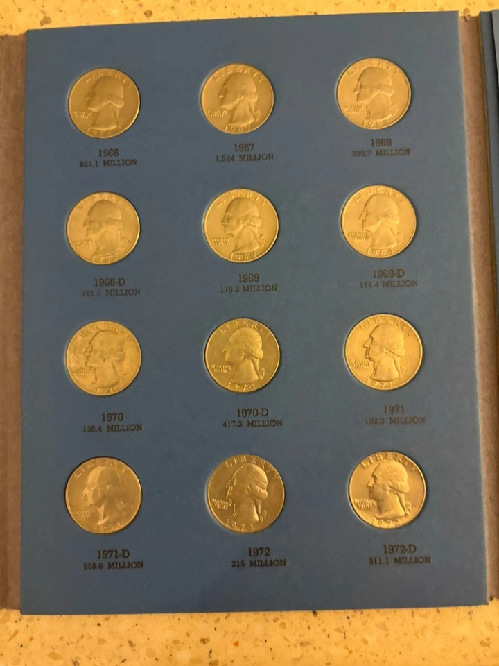 1968 Washington Quarter Album w/ 30 Quarters + 1 2017 SP70 - Image 4 of 4