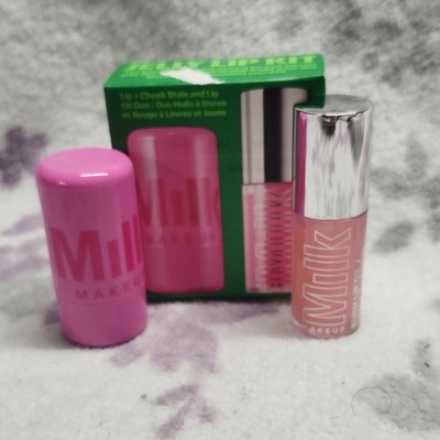 Milk Makeup Liquid Lip Gloss Duo Pink Shade Lip Oil Gloss Lip + Cheek