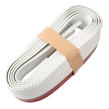Car Front Bumper Protector Self-Adhesive Auto Splitter Carbon fiber white