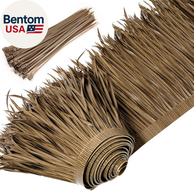 Palm Thatch Roll Palm Thatch Runner Roll Mexican Style Straw Roof Panels Tiki Hu