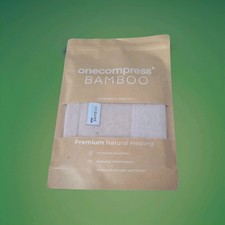 NEW Original ONE COMPRESS Bamboo Knee Compression Sleeve Medium in Cream/Beige