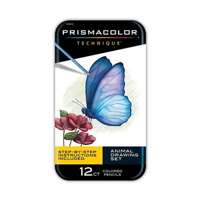 Technique Animal Drawing Set Colored Pencils StepbyStep Tutorials 12 Count