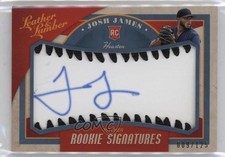 2019 Leather & Lumber Rookie Signatures Baseball Black 9/125 Josh James Auto 5w7