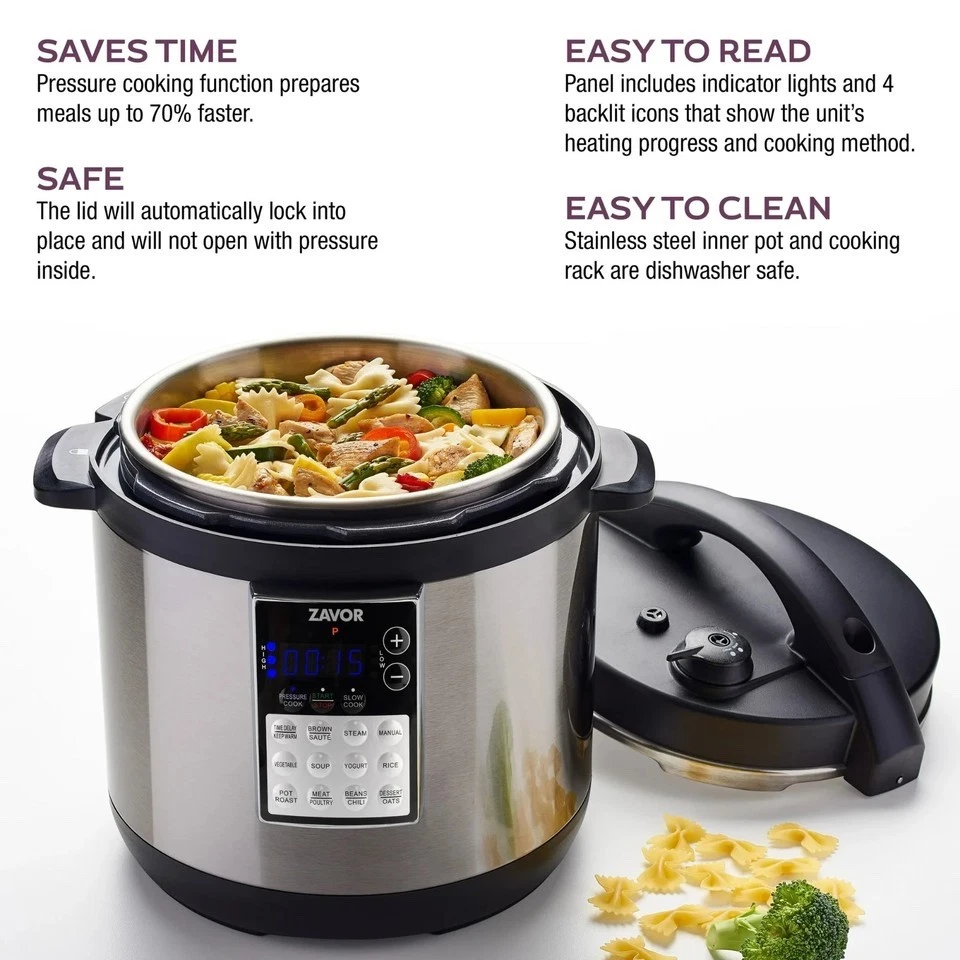Zavor LUX LCD 4 Quart Programmable Electric Multi-Cooker