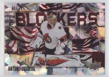 2022-23 Upper Deck Allure Blockers Red 174/299 Anton Forsberg #BL-8 0z59