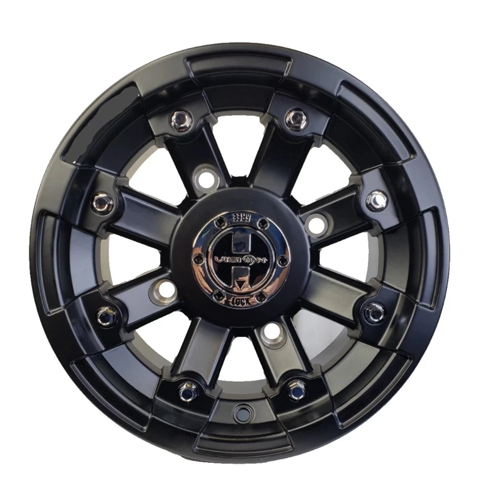 FOUR 12" Aluminum Rims Wheels some Yamaha Wolverine Grizzly Kodiak ATV with SRA Foto 2 de 4