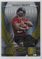 2008 Leaf Certified Materials Mirror Gold Signatures 6/25 Thomas Brown Auto k4s