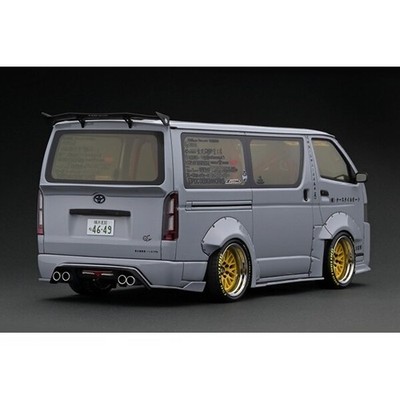 Ignition Model 1/18 Toyota Hiace T.S.D WORKS Gray Resin Van IG3120