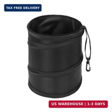 2 Gallons New Leakproof Car Trash Can, Compact Trash Can Pop-up Collapsible Hang
