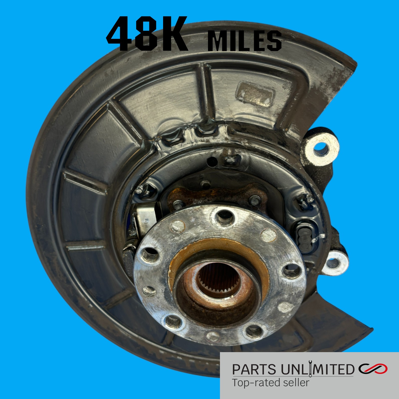14-17 Maserati Ghibli M157 OEM REAR Right Pass. side brake knuckle spindle hub