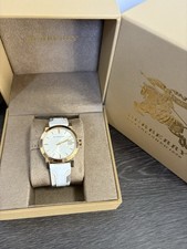 Brand New Burberry BU9110 Haymarket Gold Tone Stainless Steel Women's Watch