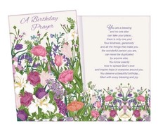 5 X 7 Inches Happy Birthday Greeting Card Friend Her Daughter Religious SW