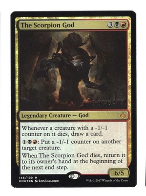 The Scorpion God Hour of Devastation Pre-prelease Stamped Foil NM