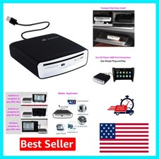 Compact Shock-Resistant CD Player for Android Cars - USB Connectivity, Portable