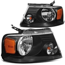 Dna Motoring Headlights Assembly Compatible 04-08 F-150/06-08 Mark Lt Black