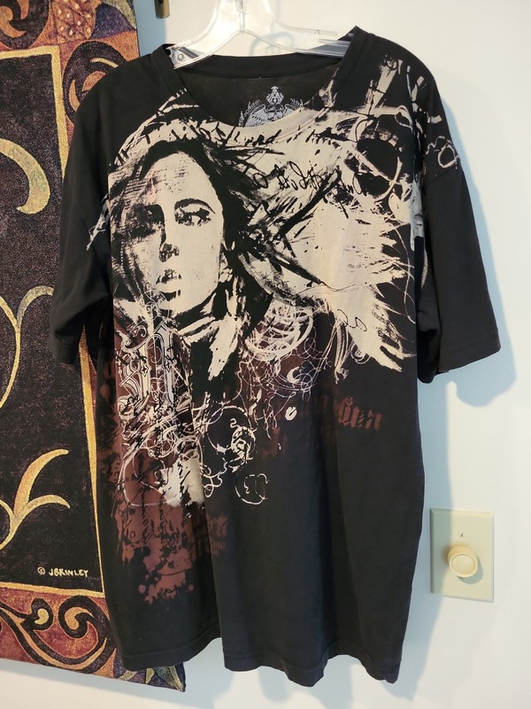 Archaic Affliction T-Shirt Mens XL Cotton USA Made Distressed Spellout 2 Sided
