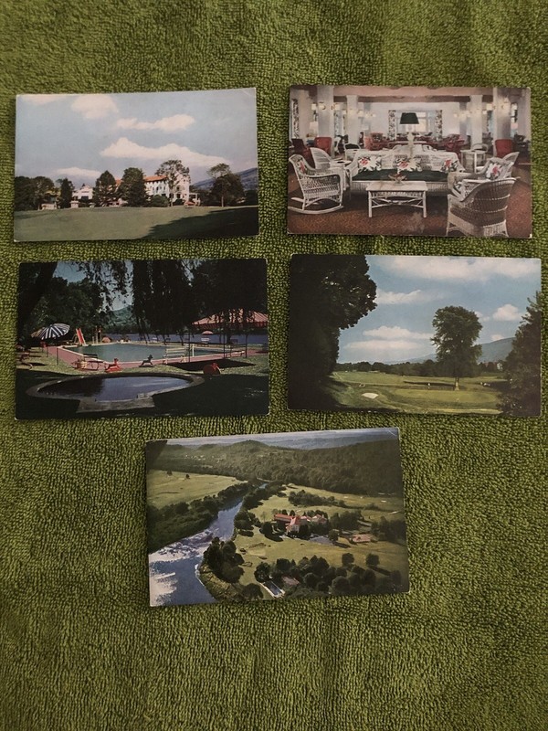 Lot Of 5 Vintage Postcards, Shawnee Inn, Shawnee-On-Delaware, Pennsylvania 