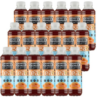  Oshee Vitamin Black Tea Zero napój herbaciany o smaku brzoskwini 555mlx 18 sztu