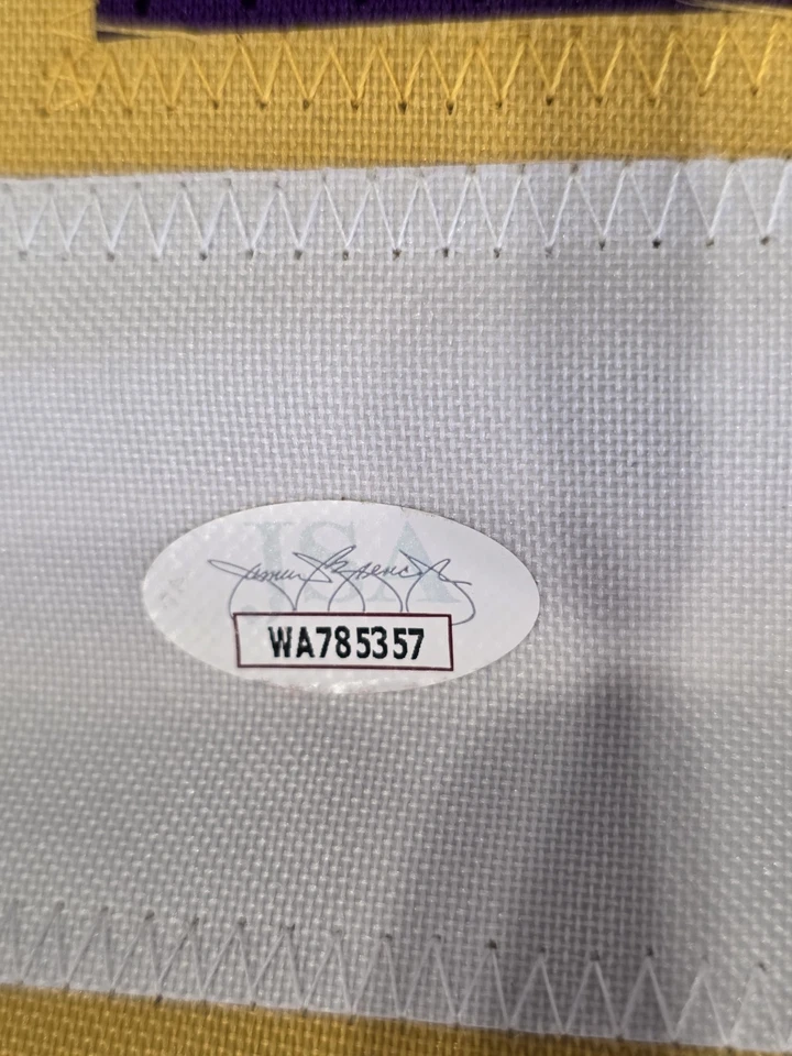 Carl Eller Autographed/Signed Jersey JSA COA Purple Custom Jersey  - Image 3 of 4