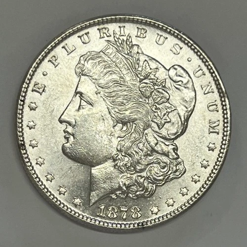 1878 7/4TF Weak 7/8TF Morgan Silver VAM 33 About Uncirculated Details