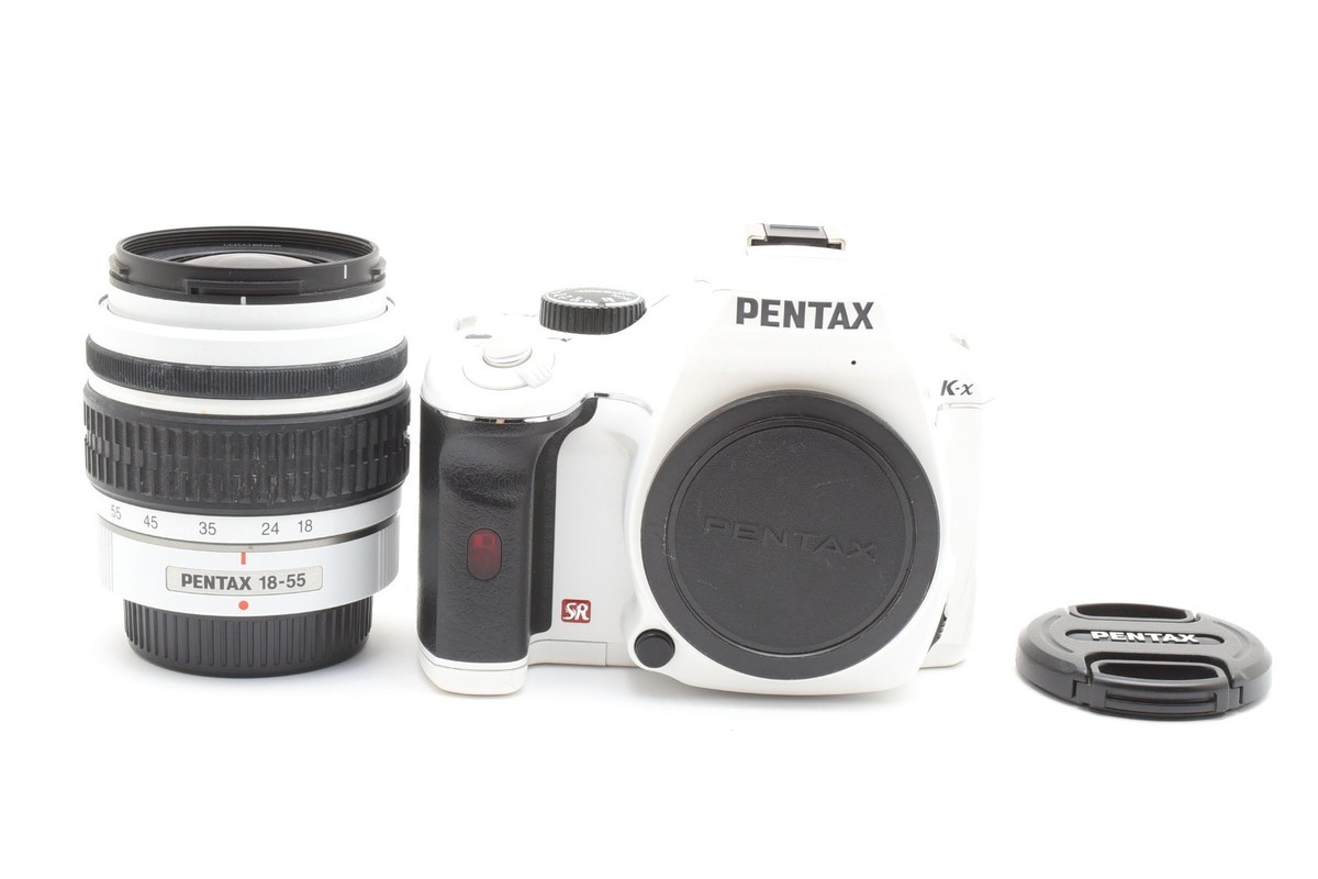 PENTAX K-x 12.4MP Digital SLR Camera Silver Body w/18-55 Lens Set