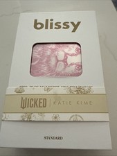 Blissy 100 Pure Mulberry Silk Standard Size Pillowcase, PINK Wicked Katie Kime