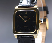 Vintage 1981 N MINT Seiko Dolce 6020-5990 Silver Quartz Men s Watch From JAPAN