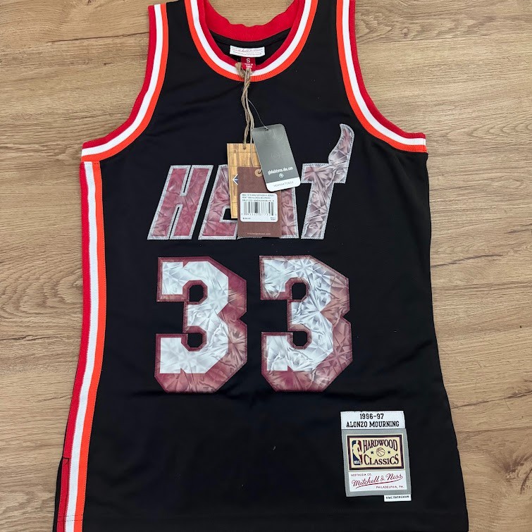 Alonzo Mourning #33 Mitchell Ness Miami Heat 96-97 Swingman Jersey Small 75th