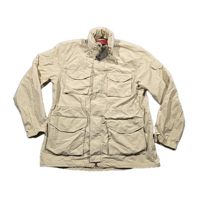 Vintage Timberland Safari Field Jacket Beige Utility Coat Men s Medium 