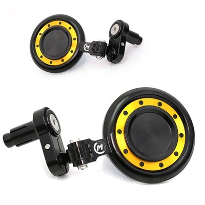 GOLD REACTOR Motorcycle Bar End Mirrors For Honda VTX 1300 2003-2008