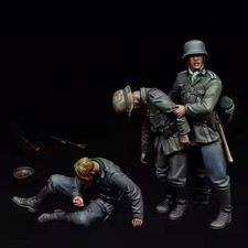 1/35 Scale WW2 German Soldiers Casualties Diorama Miniatures Set Model Figures