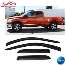 Fits 02-09 Dodge Ram 1500 2500 Quad/Crew Cab Window Visors Rain Sun Guard Vent